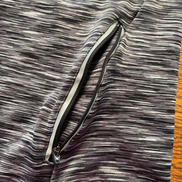 Spyder Active Womens Sz L Long Sleeve Grey & Black Cowl Neck Shirt Fleece lined - Picture 12 of 13